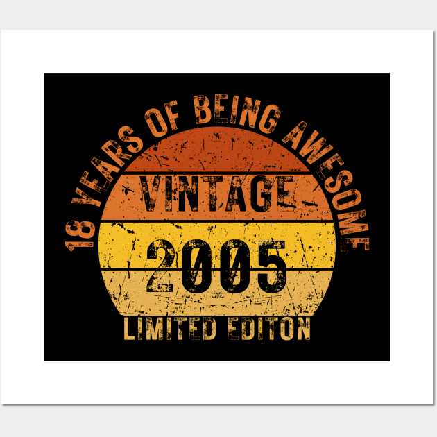 18 years of being awesome limited editon 2005 Wall Art by HandrisKarwa